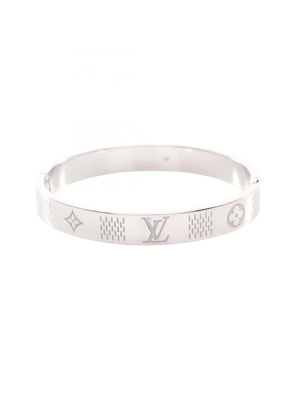 Louis Vuitton Bracelet Bangle Damier Heritage Stainless Steel